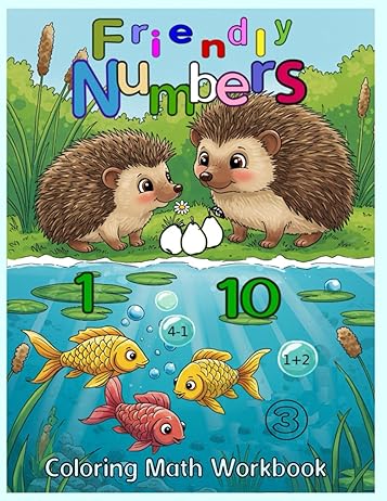 Friendly Numbers – A Fun Early Math Workbook for Learning Numbers 1 to 10, cover